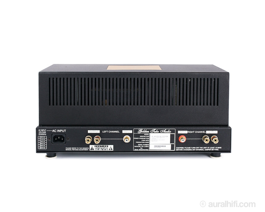 Preowned / Golden Tube Audio SE-40 Special Edition // Stereo Tube Amplifier