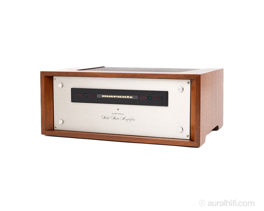 Vintage / Marantz Model 15 // Stereo Amplifier / Walnut Cabinet / Recapped