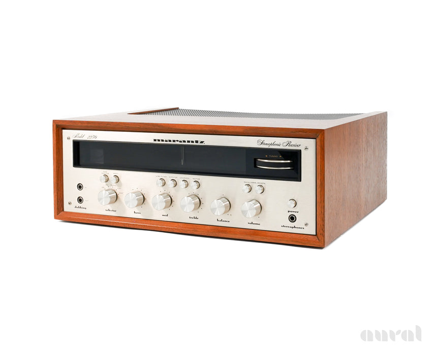 Marantz 2230 // Vintage / Solid-State Receiver / Restored / Original Walnut Cabinet