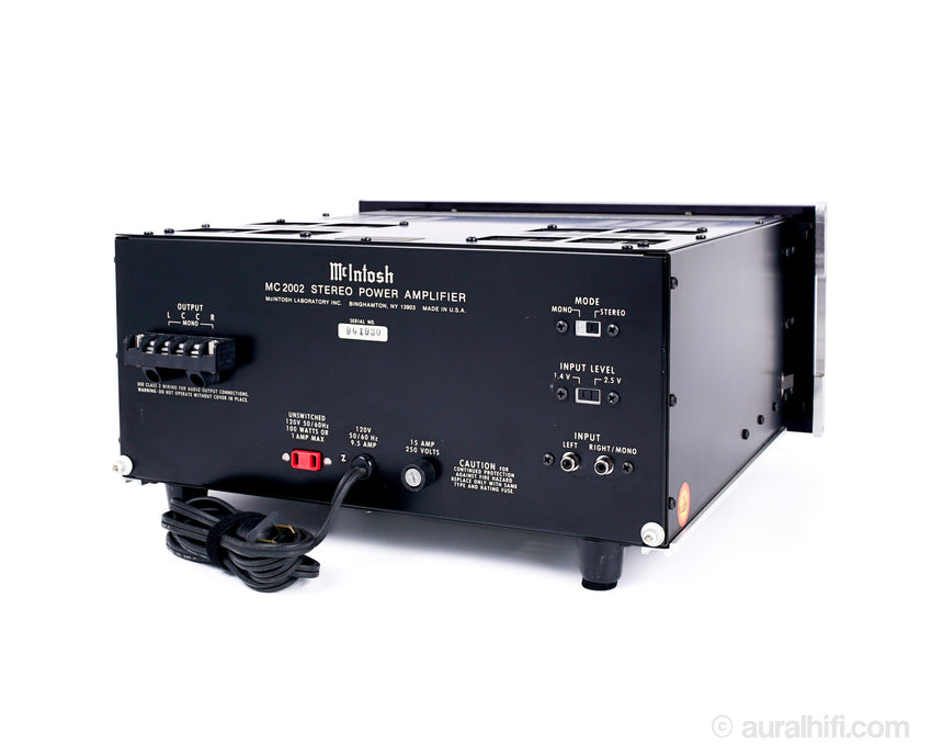 Vintage / McIntosh MC2002 / Solid State Amplifier / Electronically Restored
