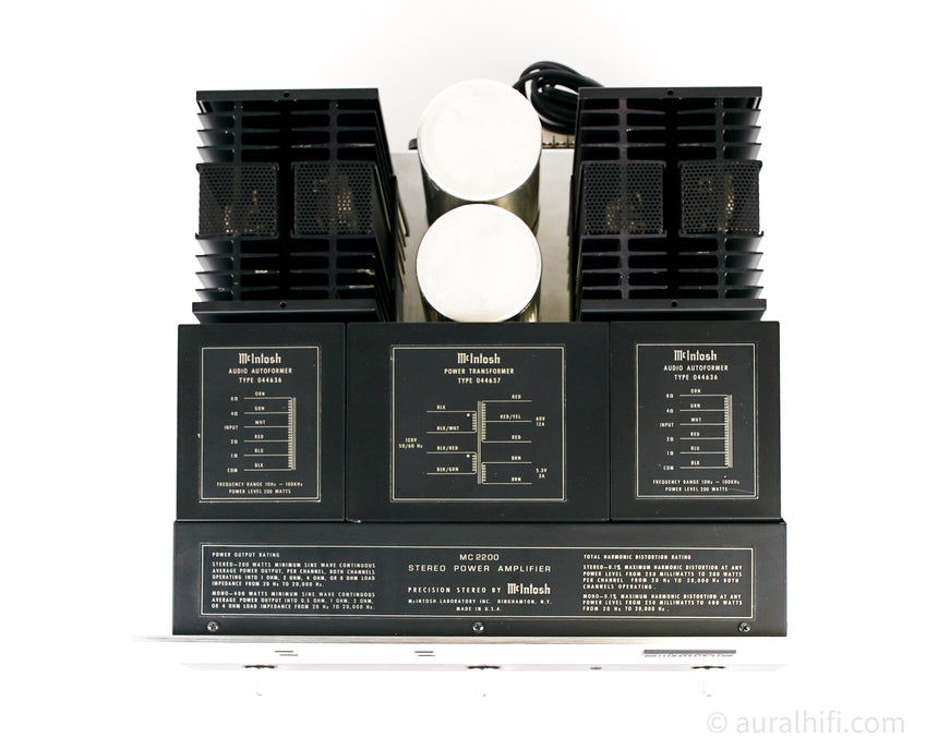 Vintage / McIntosh MC2200 // Solid-State Amplifier / Professional Electronic Restoration (AU2326)