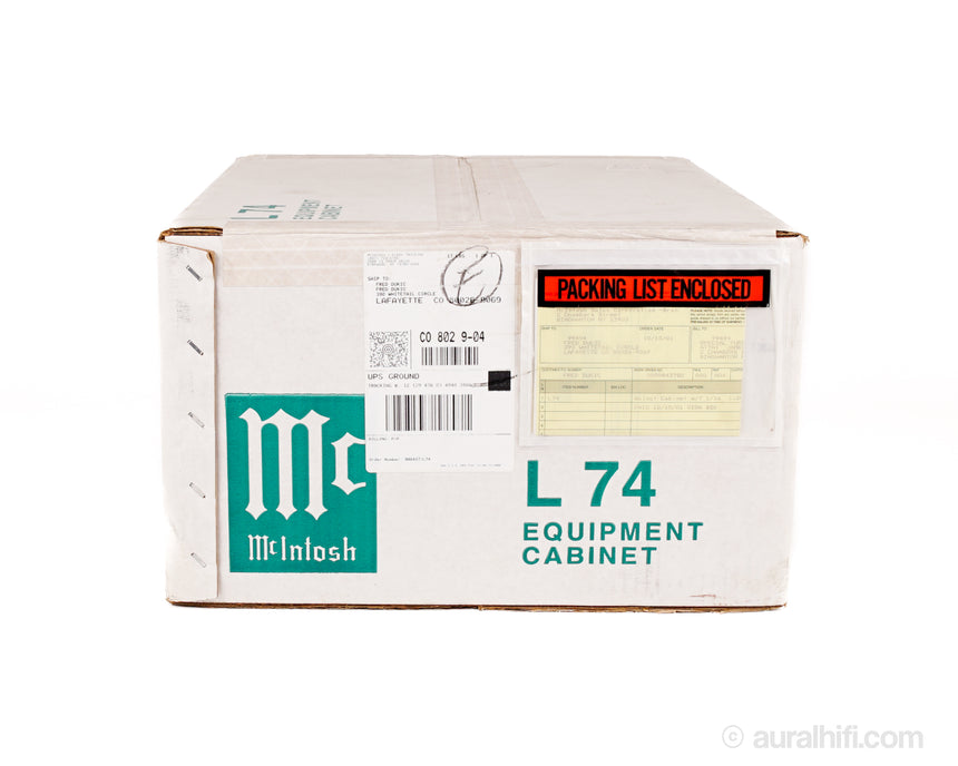 NOS / McIntosh L74 // Rare Walnut Cabinet / Sealed in the Factory Box