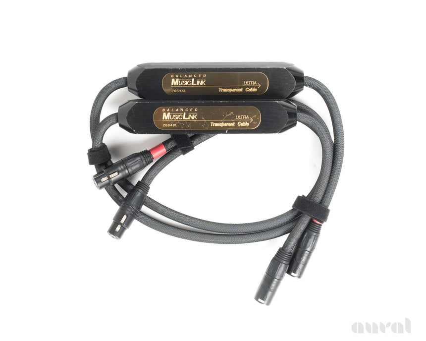 Preowned / Transparent MusicLink Ultra // Balanced XLR Interconnects / 3.5ft Pair / 2664XL