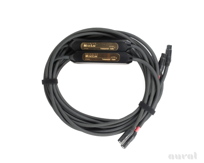 Preowned / Transparent Audio MusicLink Ultra // Balanced XLR Interconnects / 15ft Pair / 2701XL