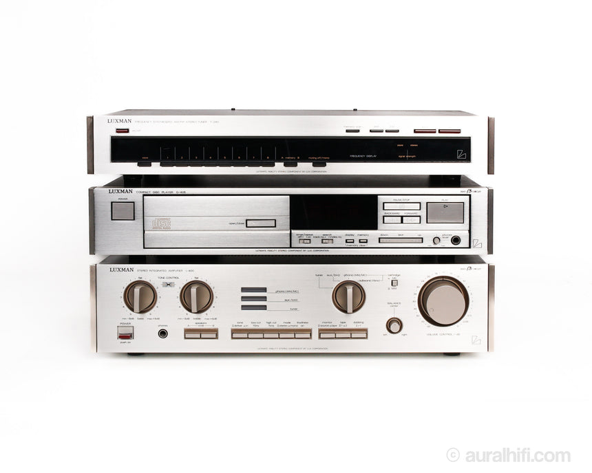 Vintage Luxman  System //  Set / L400 Amplifier / D405 CD Player / T240 Tuner