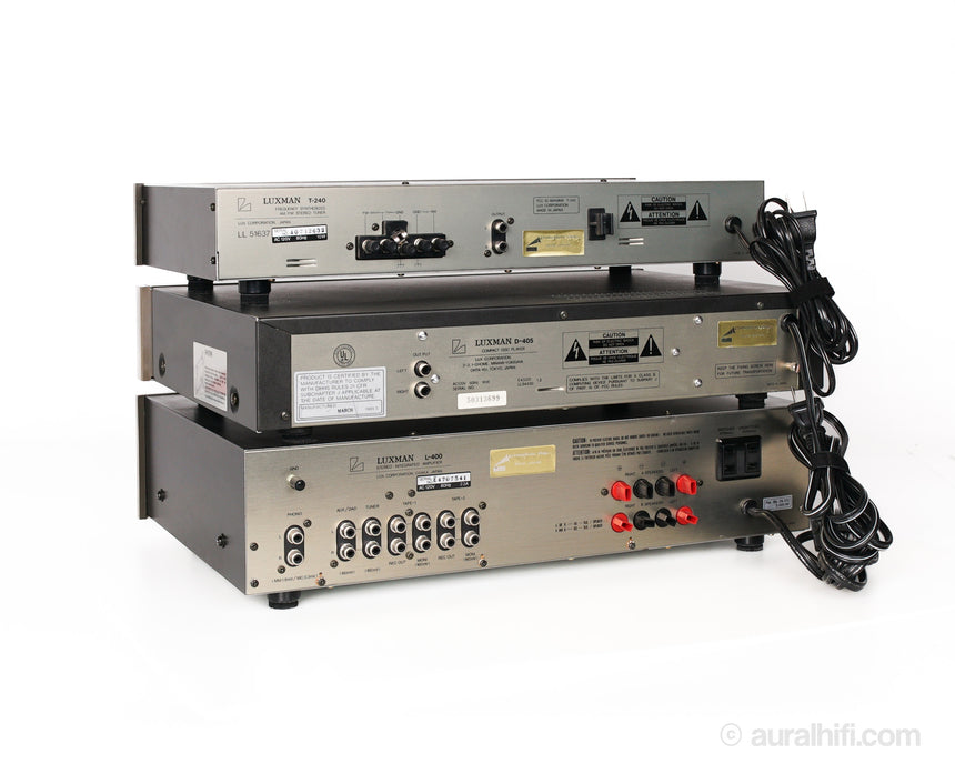 Vintage Luxman  System //  Set / L400 Amplifier / D405 CD Player / T240 Tuner