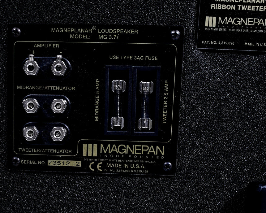Magnepan 3.7i // Speakers / Dark Cherry / Sequential / Original Boxes & Stands