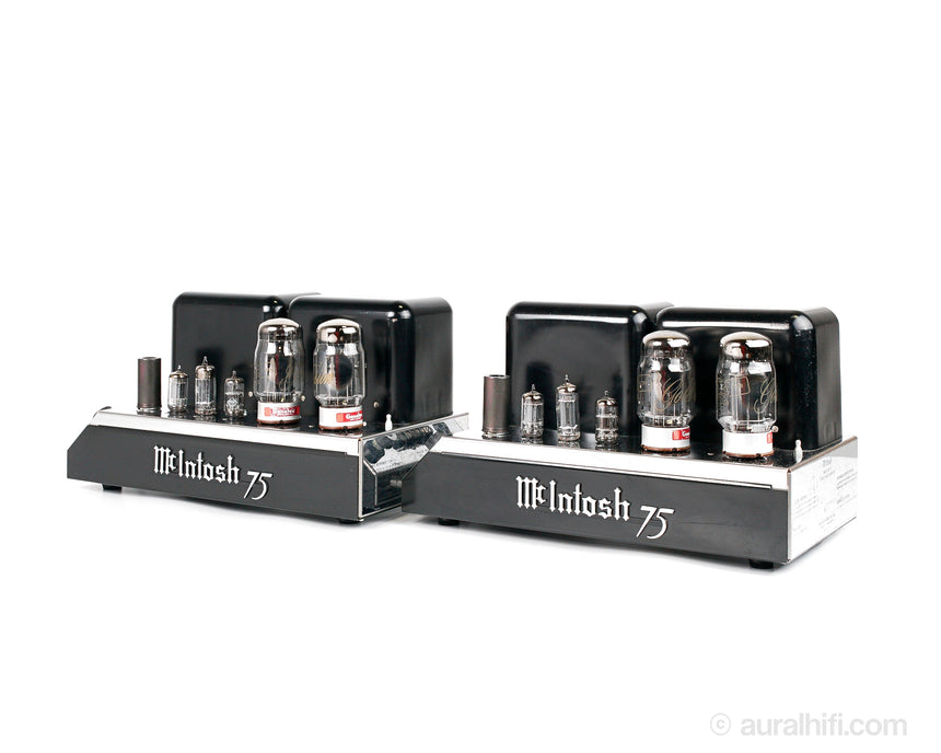 Vintage McIntosh MC75 Original // Tube Amplifier Monoblocks / Top Shelf Tubeset