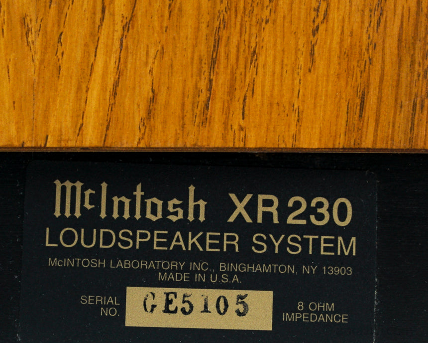 Vintage McIntosh XR230 // Speakers