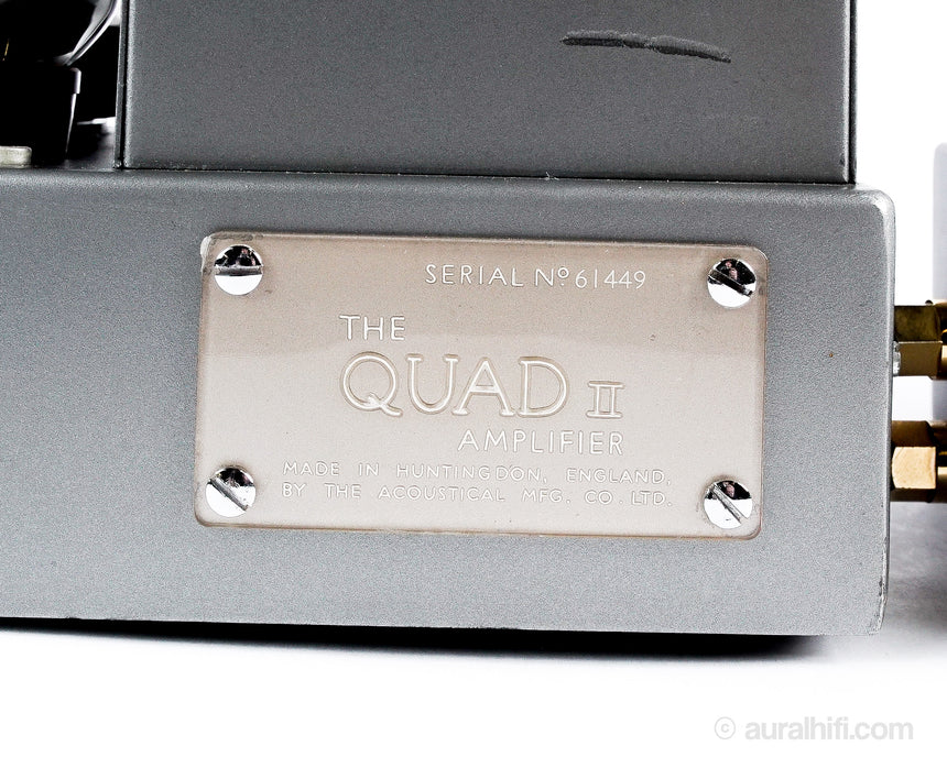Vintage Quad II // Tube Amplifier / Monoblocks / Professionally Electronic Restored and Upgraded