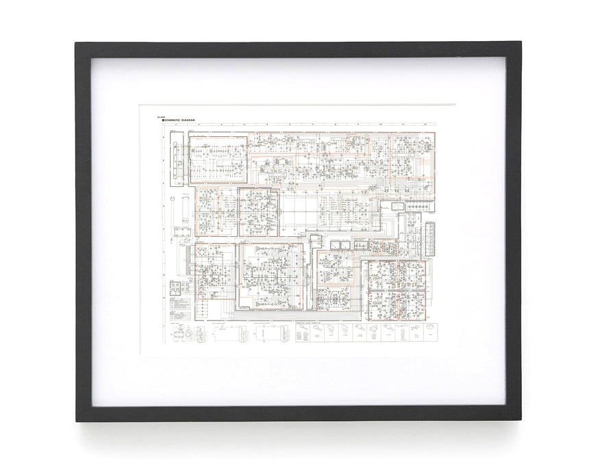 Yamaha CR-2040 Schematic // Digital Download Poster