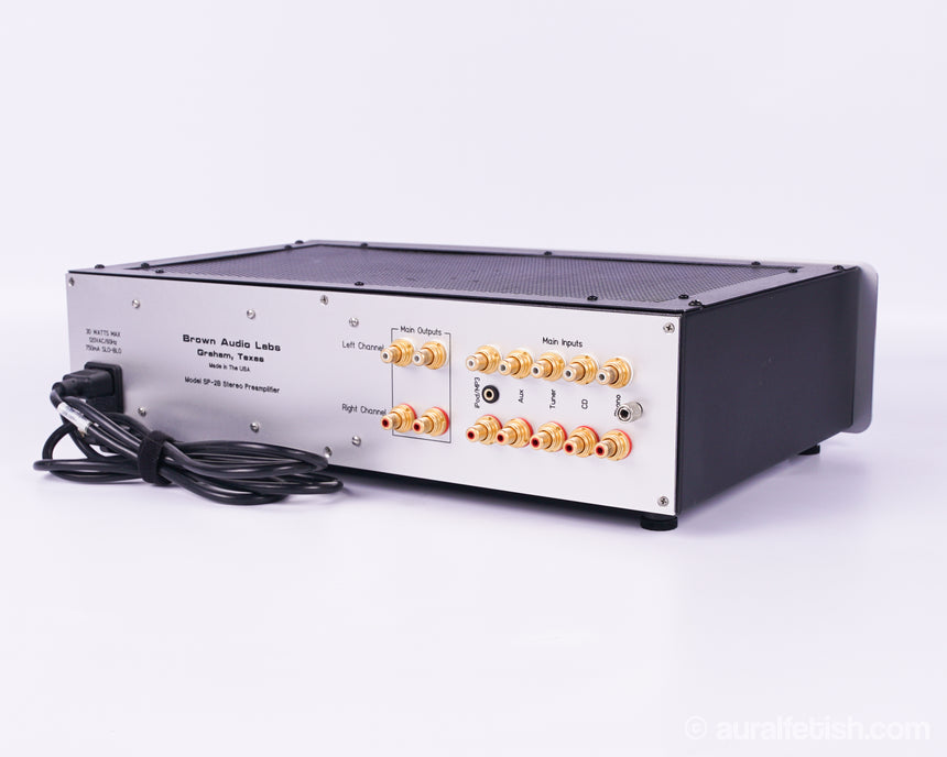 Brown Audio Labs SP-2B // 6SL7/6SN7 Tube Preamplifier / Silver