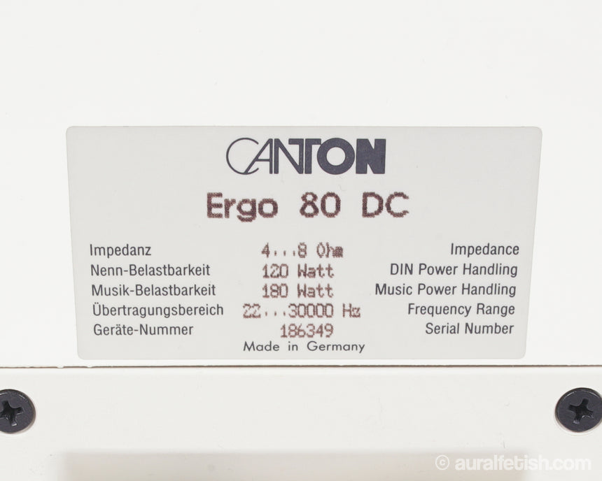 Canton Ergo 80 // Tower Speakers / Orig. Boxes