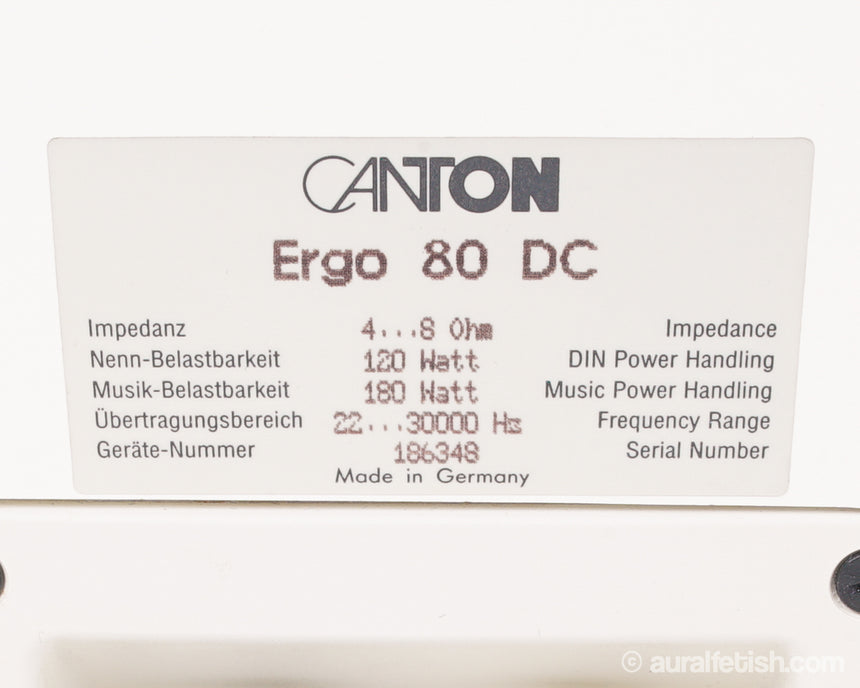 Canton Ergo 80 // Tower Speakers / Orig. Boxes