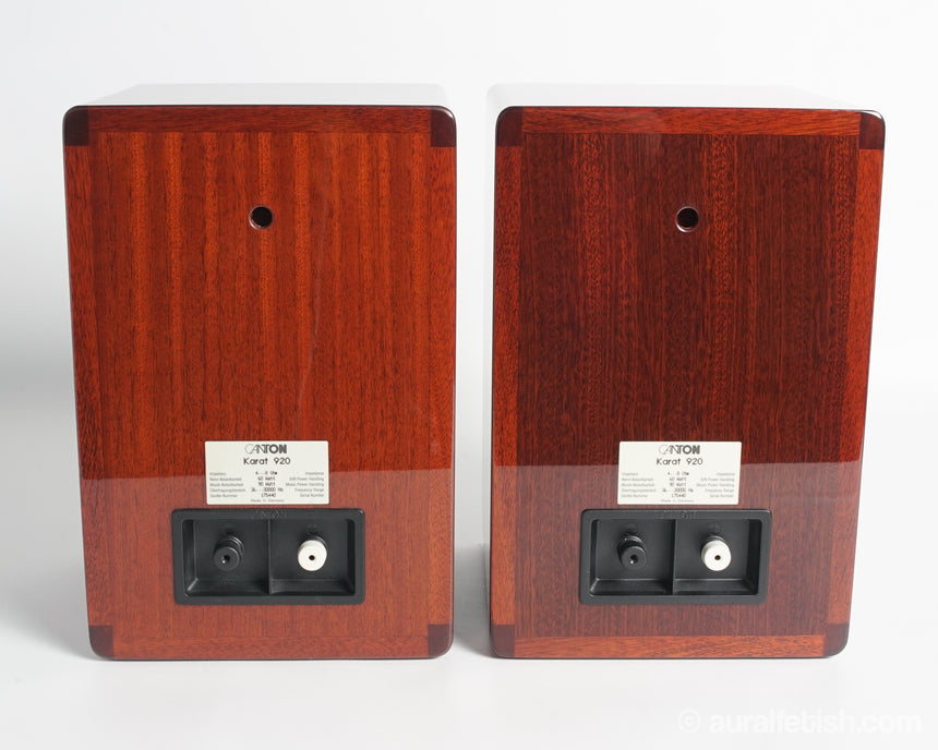 Canton Karat 920 // Bookshelf Speakers / Mahogany / Original Boxes