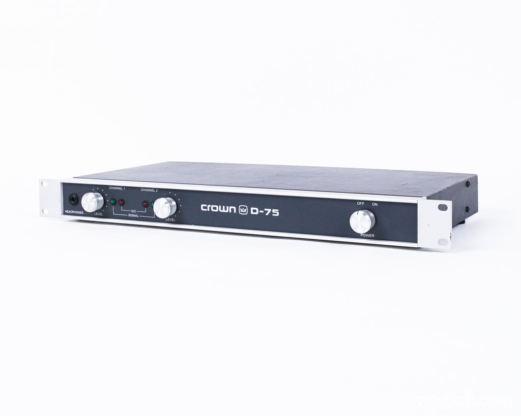 Crown D-75 // Vintage Solid-State Amplifier – AURAL HiFi