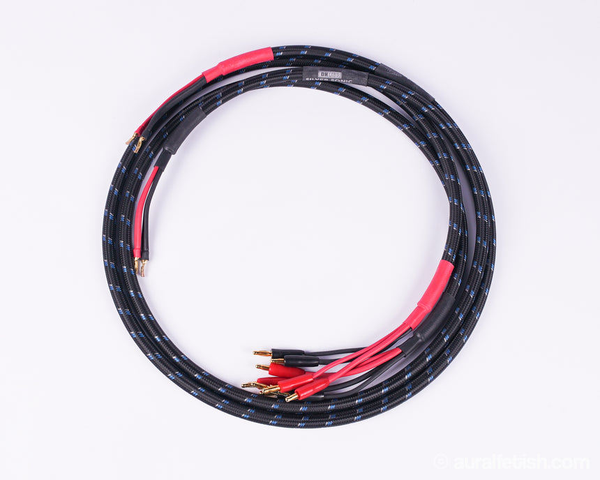 DH Labs Silver Sonic Q-10 Signature // Bi-Wire Speaker Cable / 5 ft