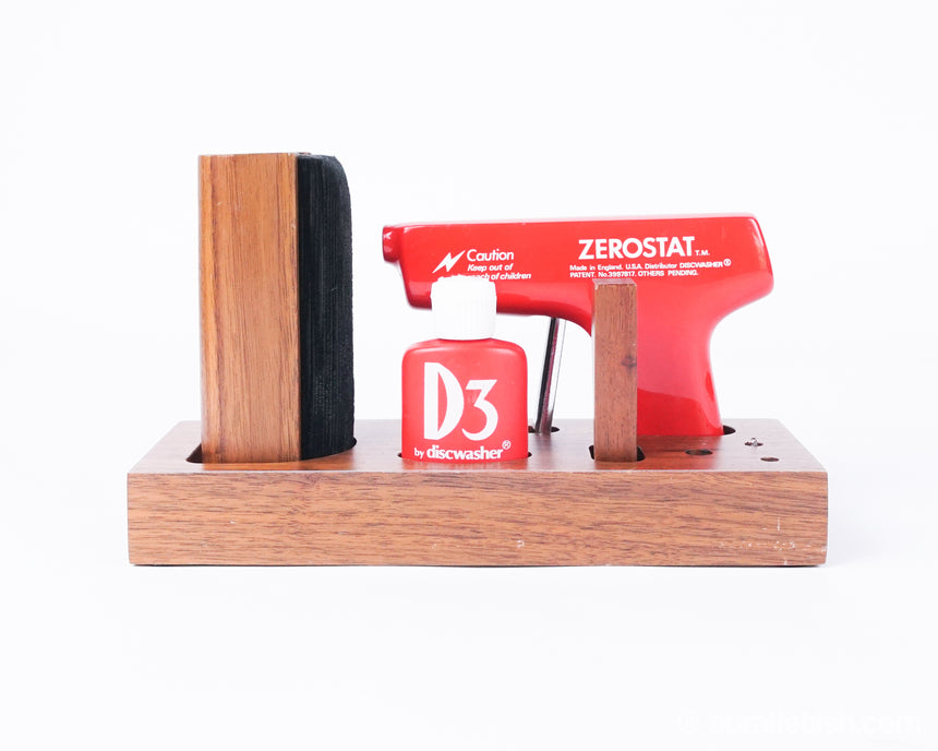 Discwasher Discorganizer // Vintage Record Cleaning Kit Accessory / Zerostat / D3 Record Cleaner