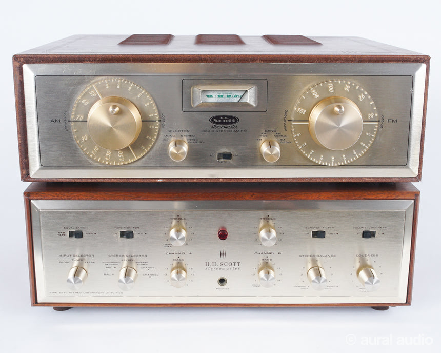 HH Scott Set // 222c Integrated Tube amp / 330d Tube Tuner