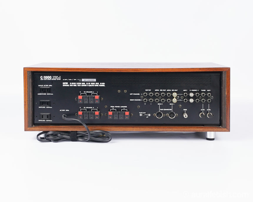 Luxman C-1000 // Solid-State Preamplifier / Rosewood / 1 Owner / Orig. Box & Manuals