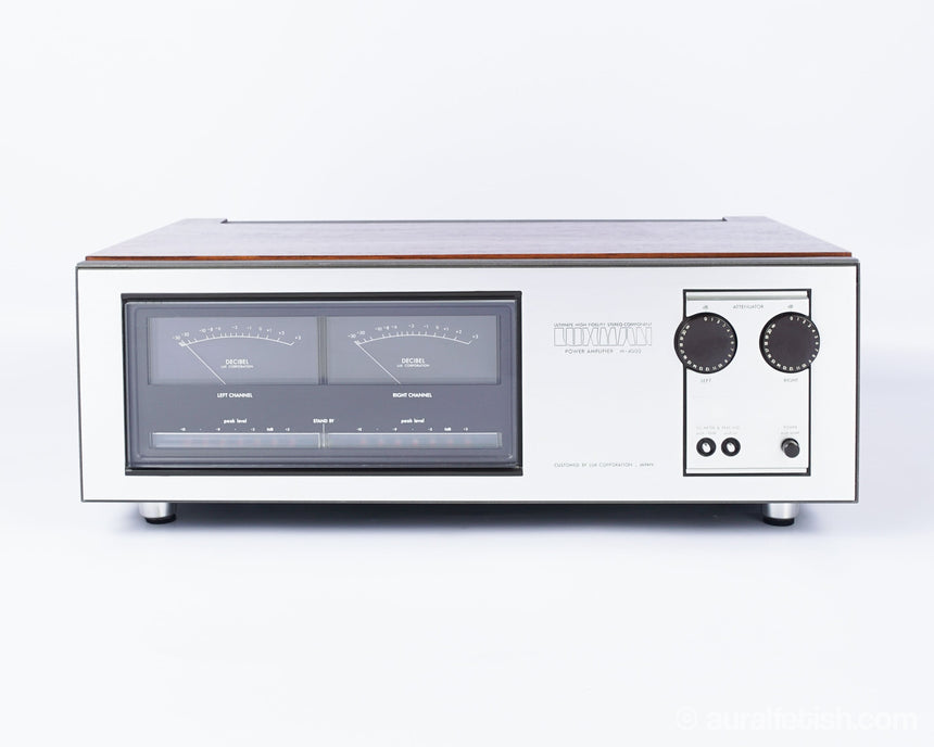 Luxman M-4000 // Solid-State Amplifier / Rosewood / Orig. Box & Manuals