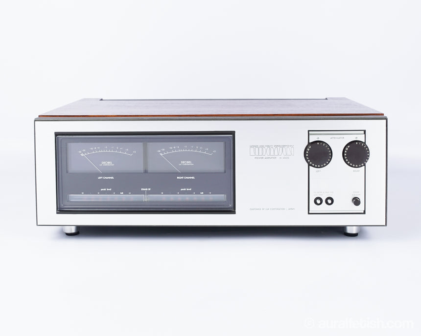 Luxman M-4000 // Solid-State Amplifier / Rosewood / Orig. Box & Manuals