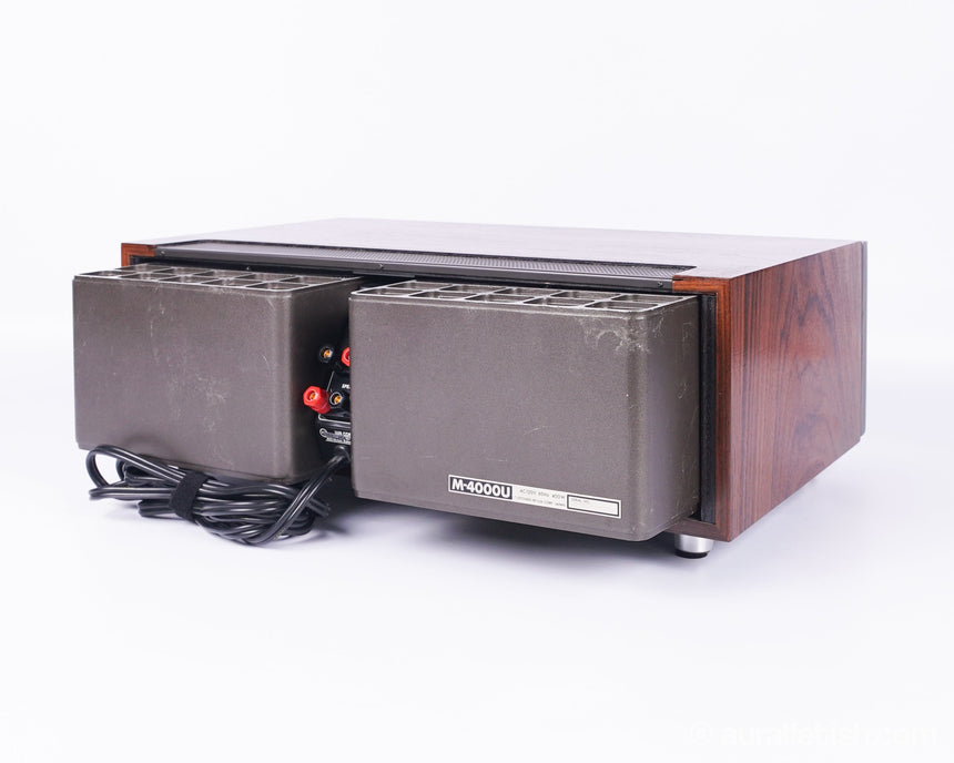 Luxman M-4000 // Solid-State Amplifier / Rosewood / Orig. Box & Manuals