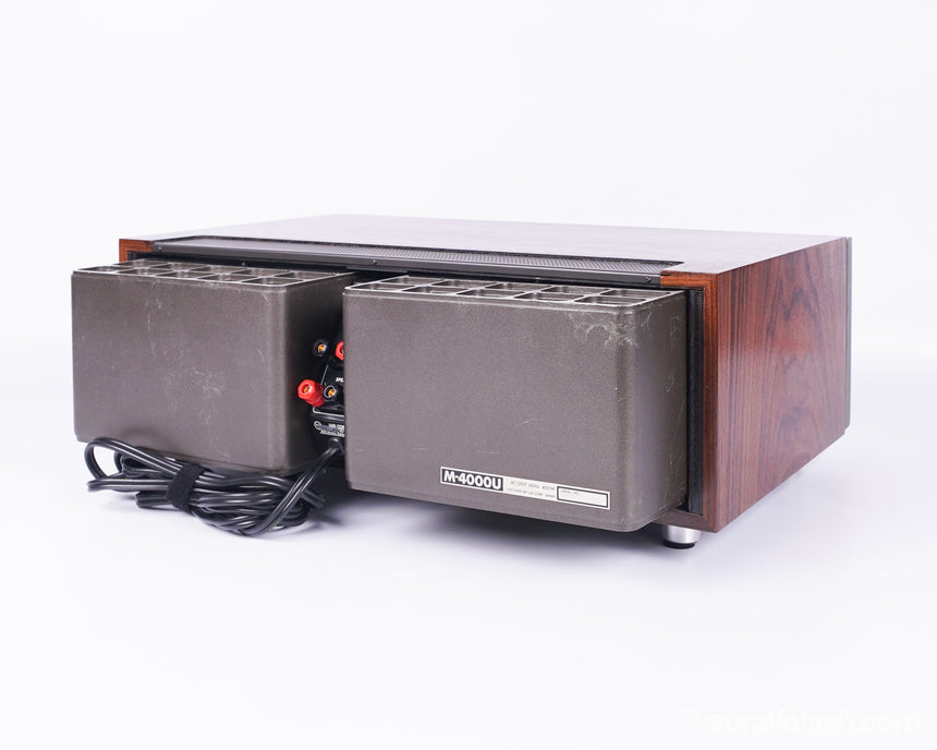 Luxman M-4000 // Solid-State Amplifier / Rosewood / Orig. Box & Manuals