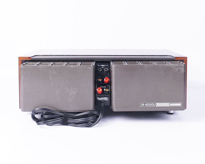 Luxman M-4000 // Solid-State Amplifier / Rosewood / Orig. Box & Manuals