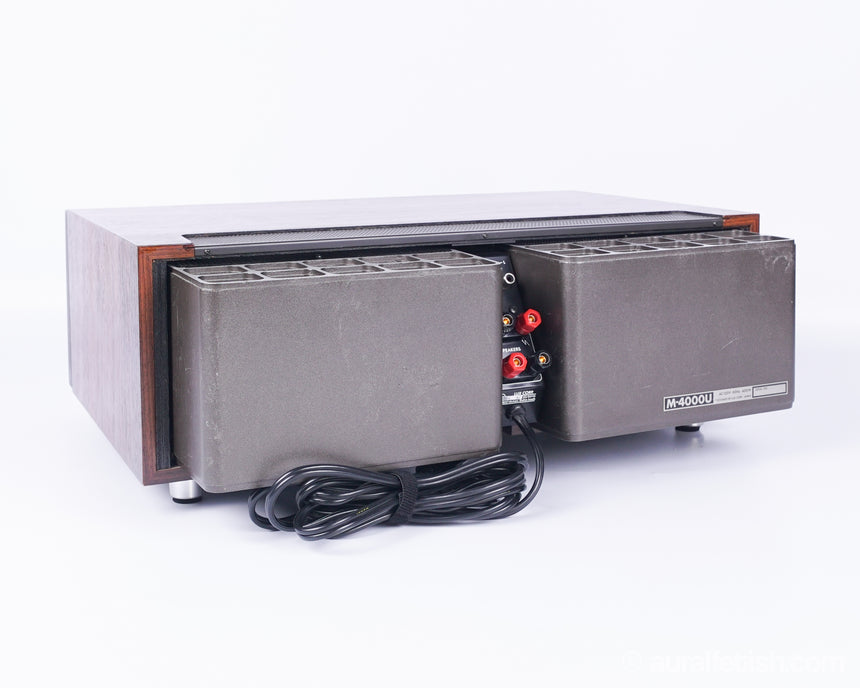Luxman M-4000 // Solid-State Amplifier / Rosewood / Orig. Box & Manuals