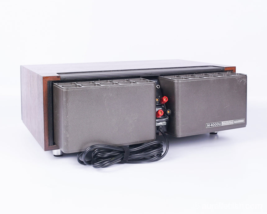 Luxman M-4000 // Solid-State Amplifier / Rosewood / Orig. Box & Manuals