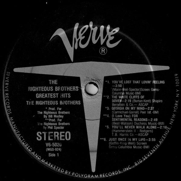 The Righteous Brothers - Greatest Hits // Vinyl Record