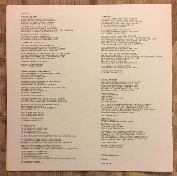 The Who - Odds & Sods // Vinyl Record