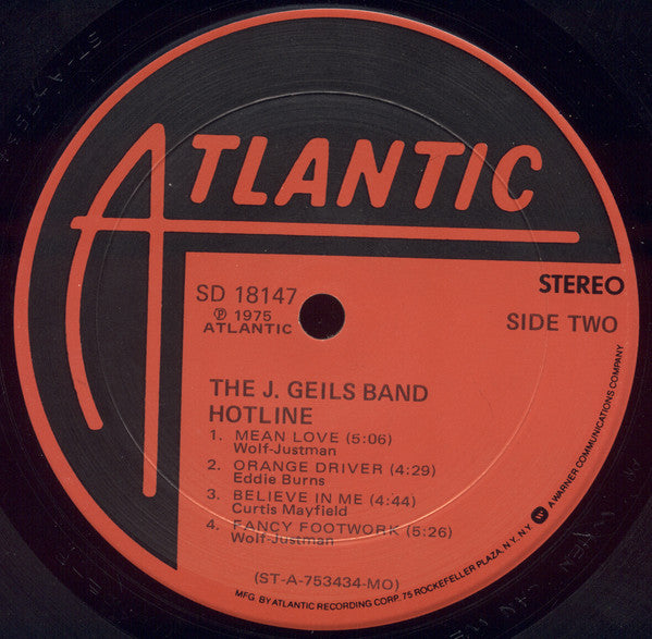 The J. Geils Band - Hotline // Vinyl Record