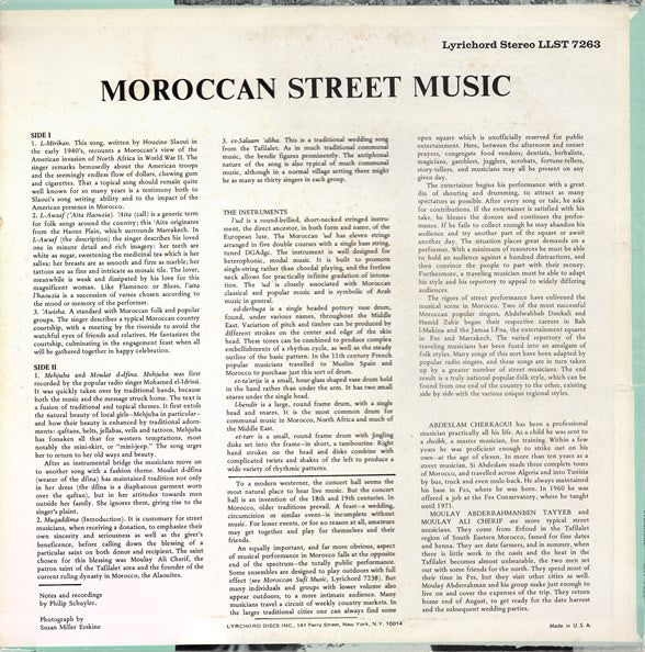 Various - Moroccan Street Music // Vinyl Record