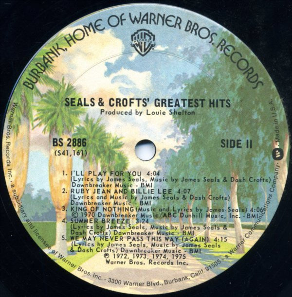 Seals & Crofts - Greatest Hits // Vinyl Record