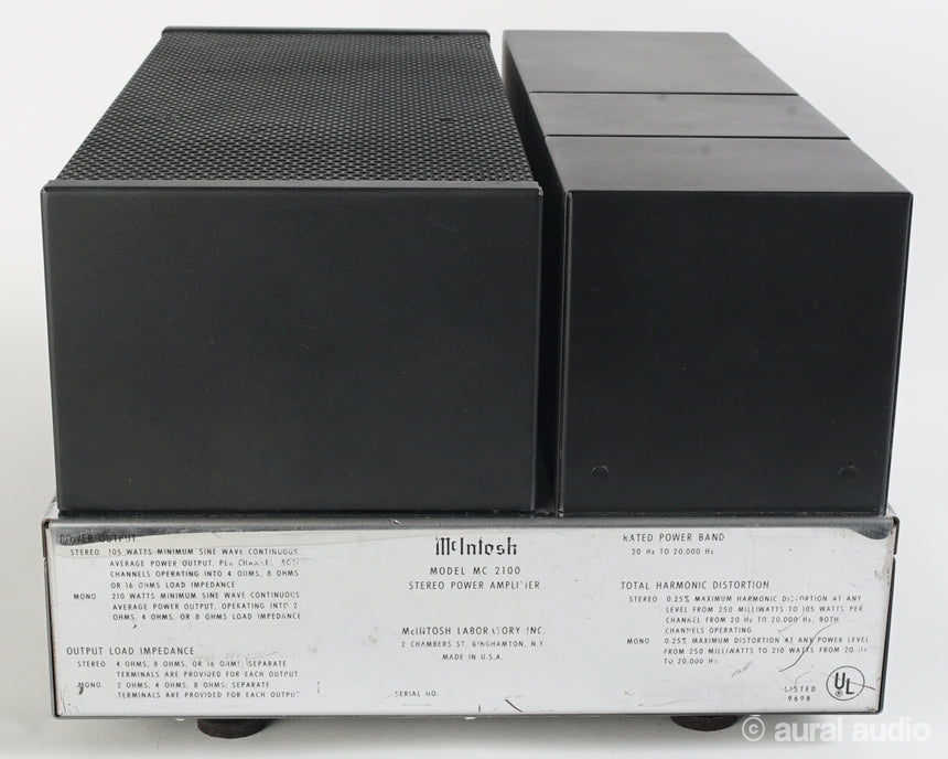 Vintage McIntosh MC2100 // Solid State Stereo Amplifier