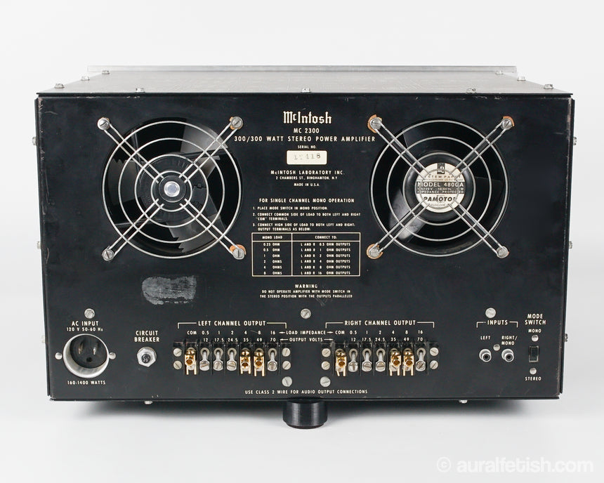 Vintage McIntosh MC-2300 // Solid State Stereo Amplifier / Legendary