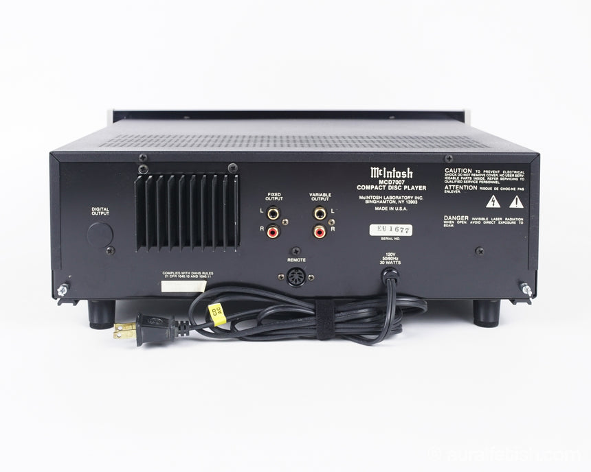 Vintage McIntosh MCD7007 // CD Player / with Manual