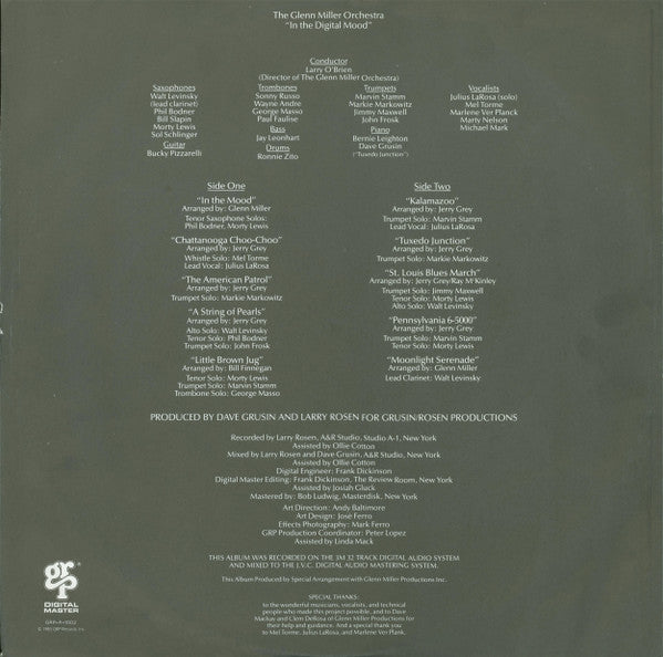 The Glenn Miller Orchestra - In The Digital Mood // Vinyl Record