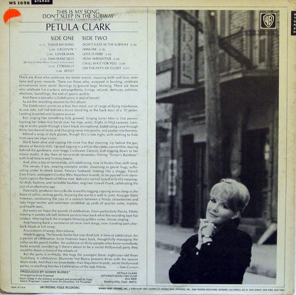 Petula Clark - These Are My Songs // Vinyl Record