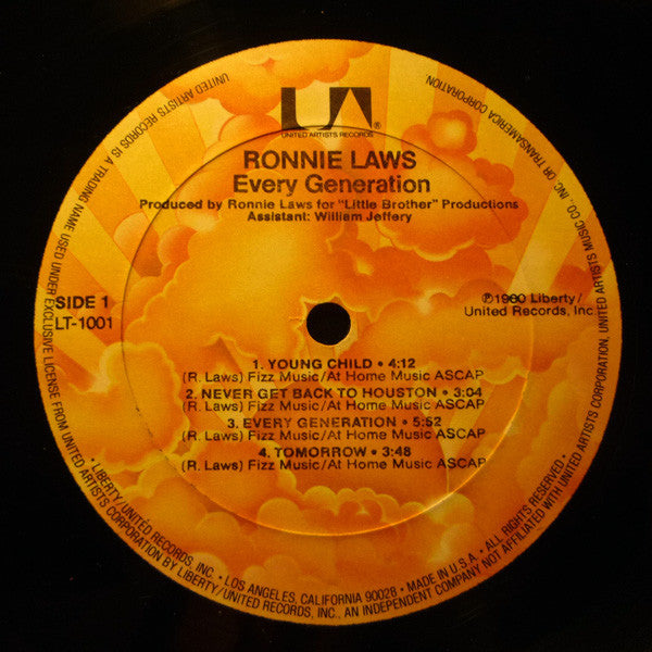 Ronnie Laws - Every Generation // Vinyl Record