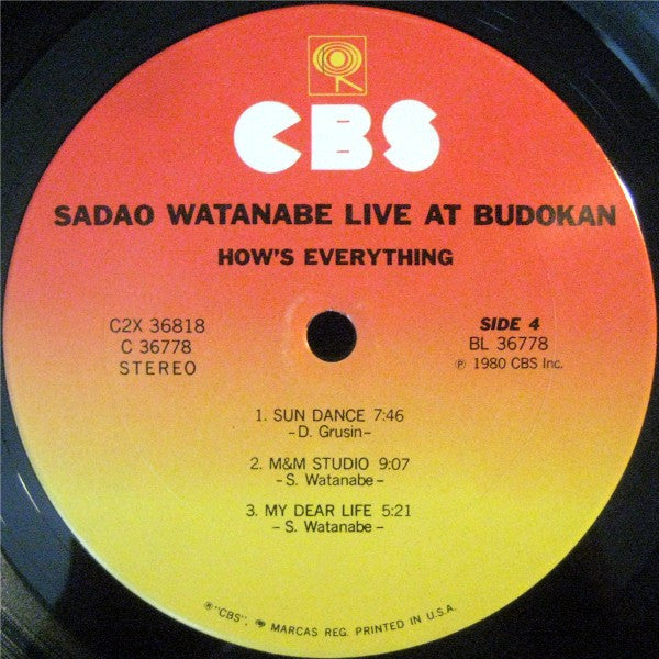 Sadao Watanabe - How's Everything // Vinyl Record