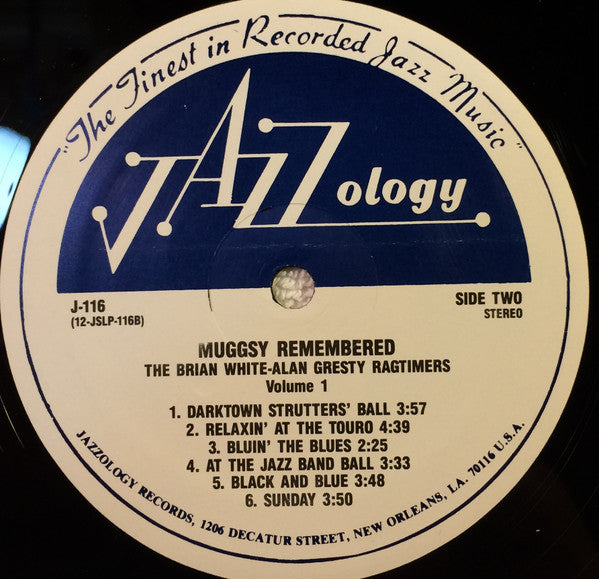 The Brian White~Alan Gresty Ragtimers - Muggsy Remembered // Vinyl Record