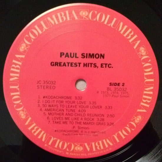 Paul Simon - Greatest Hits, Etc. // Vinyl Record