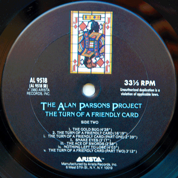 The Alan Parsons Project - The Turn Of A Friendly Card // Vinyl Record