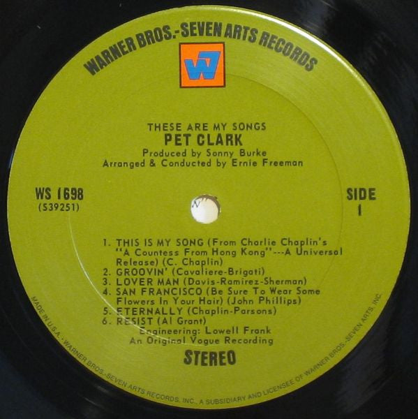 Petula Clark - These Are My Songs // Vinyl Record