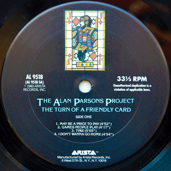 The Alan Parsons Project - The Turn Of A Friendly Card // Vinyl Record