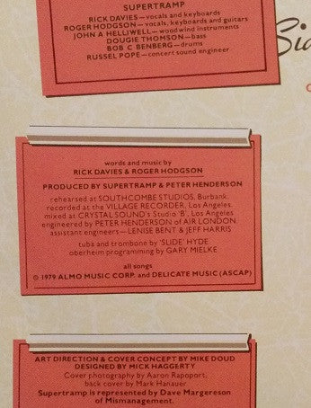 Supertramp - Breakfast In America // Vinyl Record