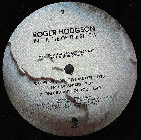 Roger Hodgson - In The Eye Of The Storm // Vinyl Record